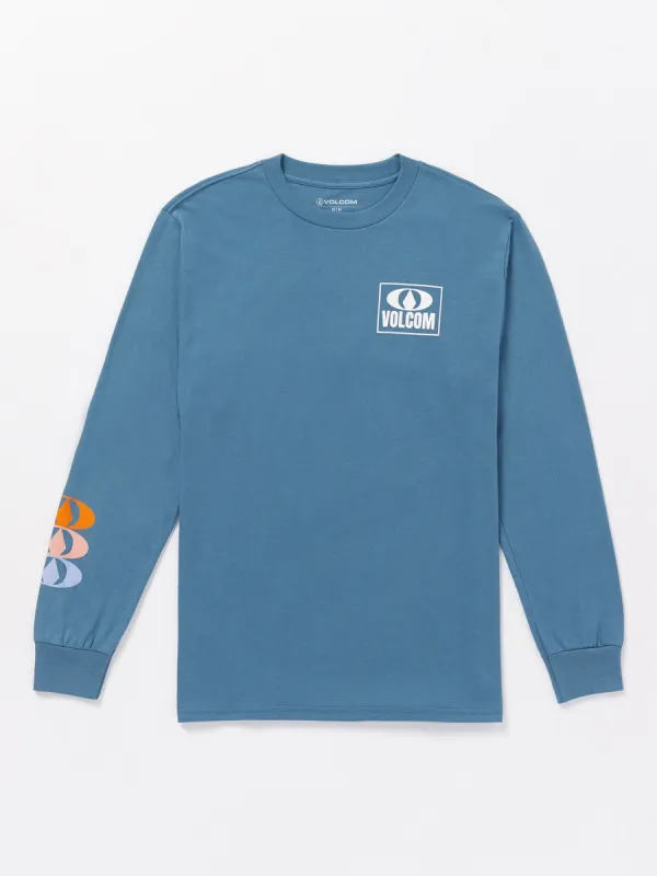 Stone Badge Long Sleeve Tee - Dark Blue sold by Volcom
