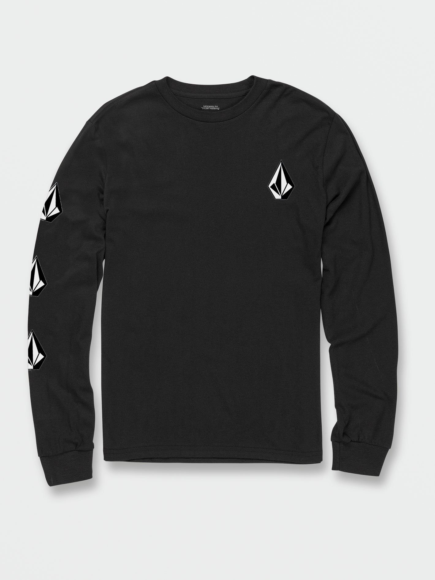 Big Boys Iconic Stone Long Sleeve Tee - Black sold by Volcom