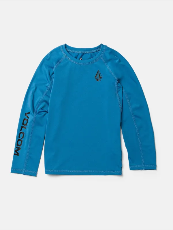 Little Boys Lido Long Sleeve Shirt - Tidal Blue sold by Volcom