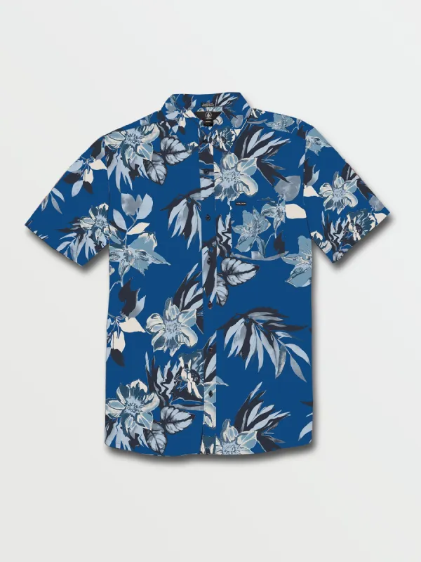 Marble Floral Short Sleeve Shirt - Riverside sold by Volcom