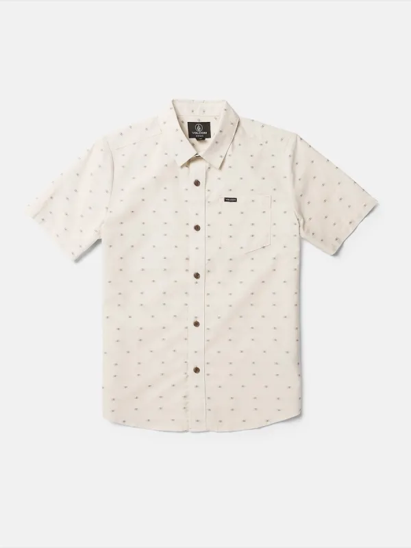 Big Boys Crownstone Short Sleeve Shirt - Off White sold by Volcom