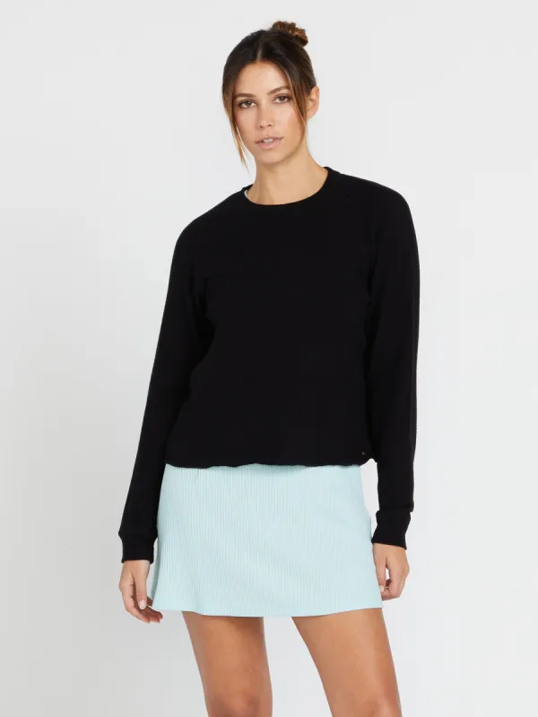 Lived in Lounge Crew Sweatshirt - Black sold by Volcom