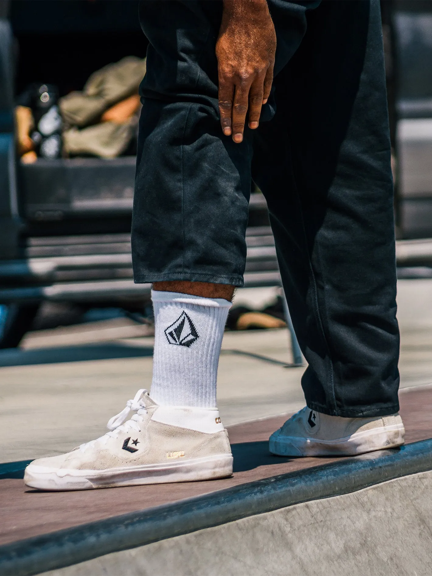 Full Stone Socks 3pk - White sold by Volcom product image thumbnail 4