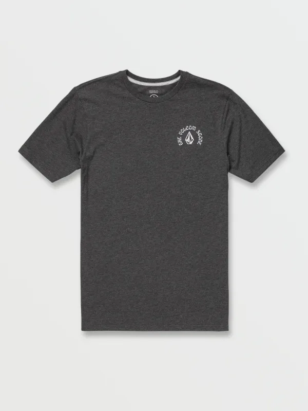 Stone Trippin Short Sleeve Tee - Dark Black Heather sold by Volcom