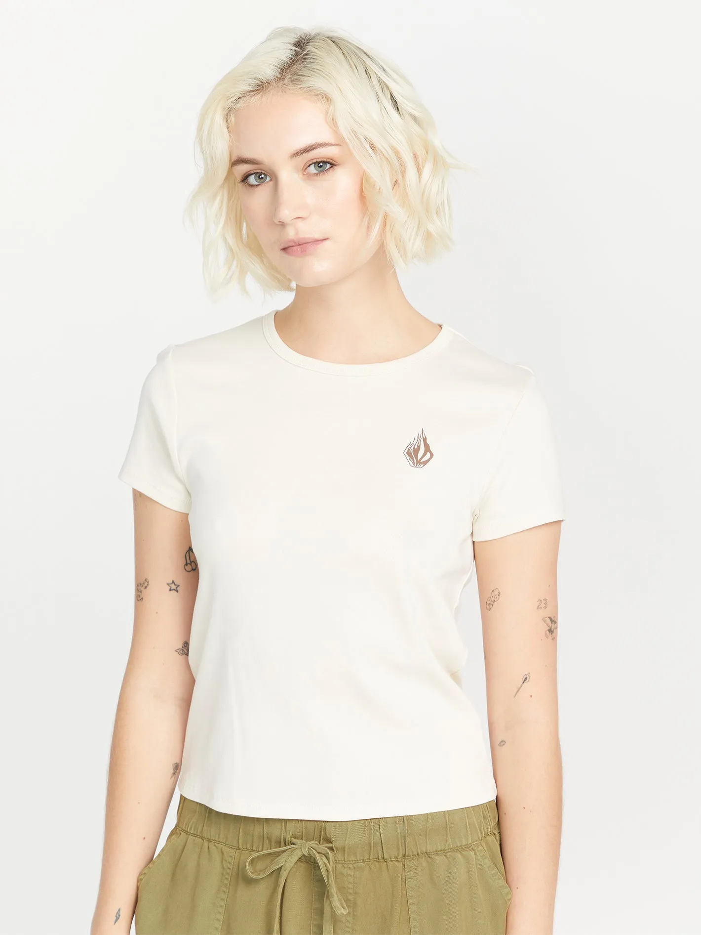 Have A Clue Short Sleeve Tee - Cloud sold by Volcom product image thumbnail 4