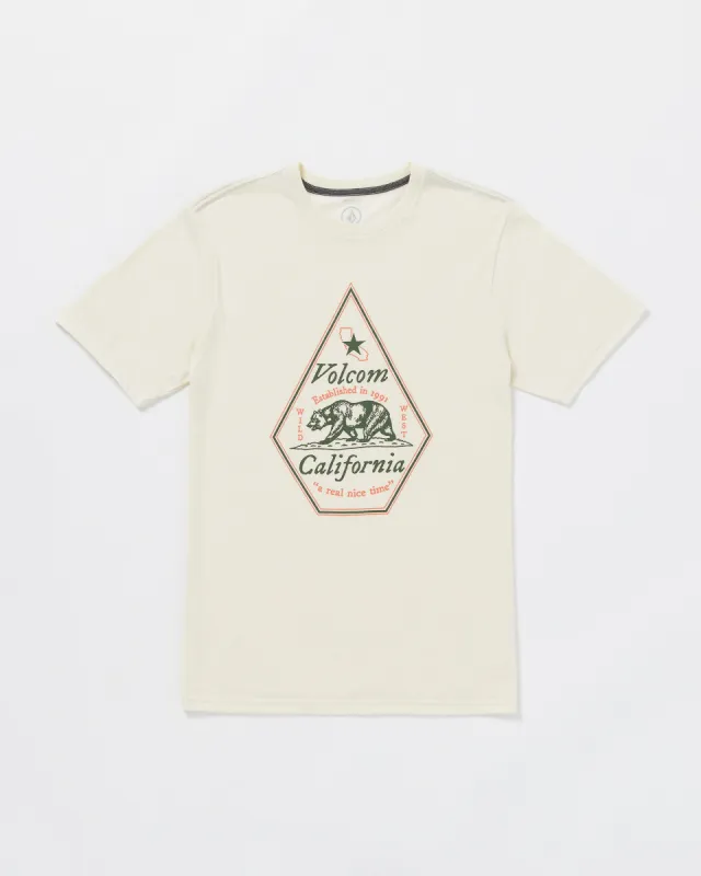 Calinice Time Short Sleeve Tee - Off White Heather sold by Volcom