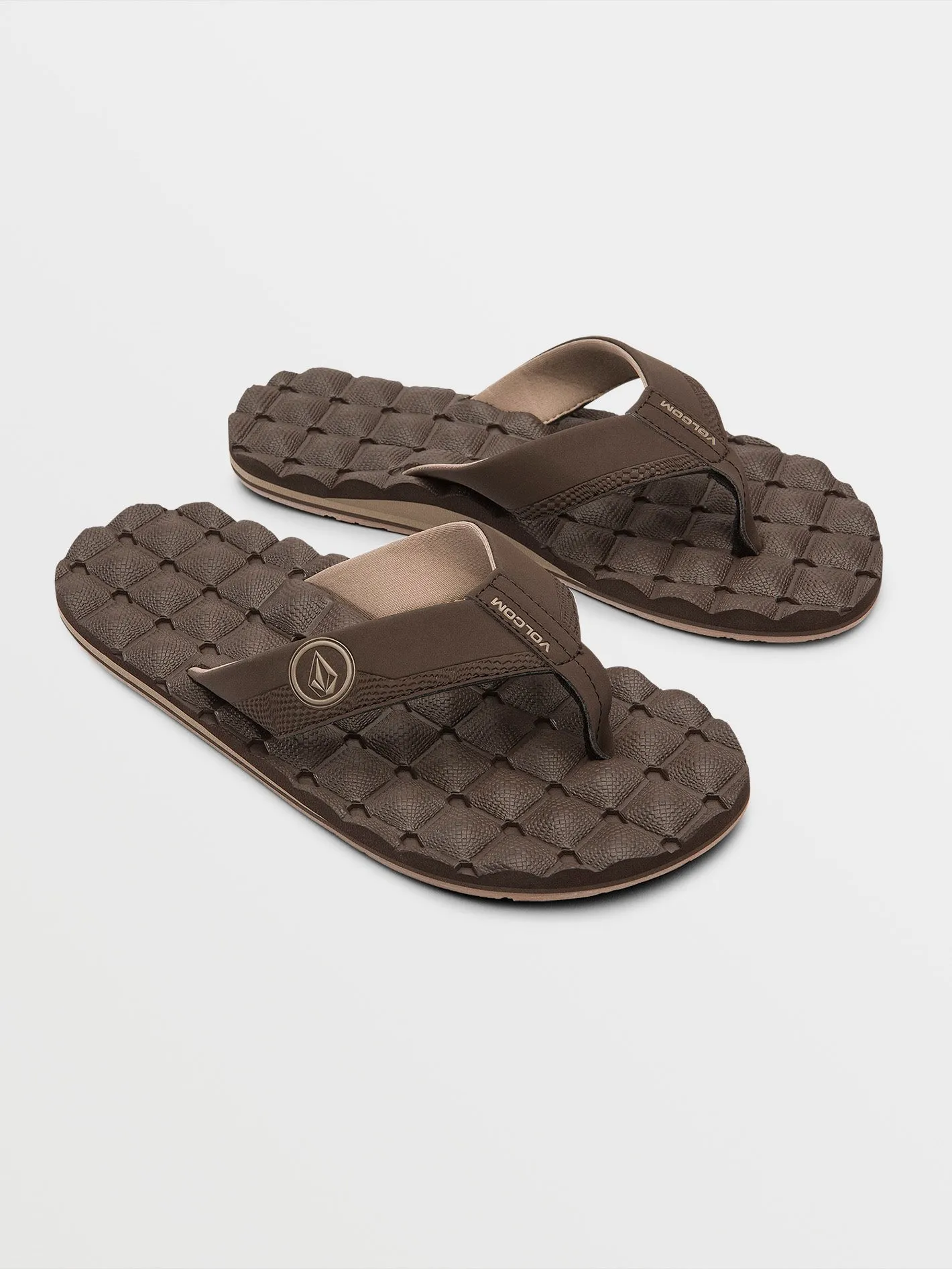 Recliner Sandals - Brown sold by Volcom