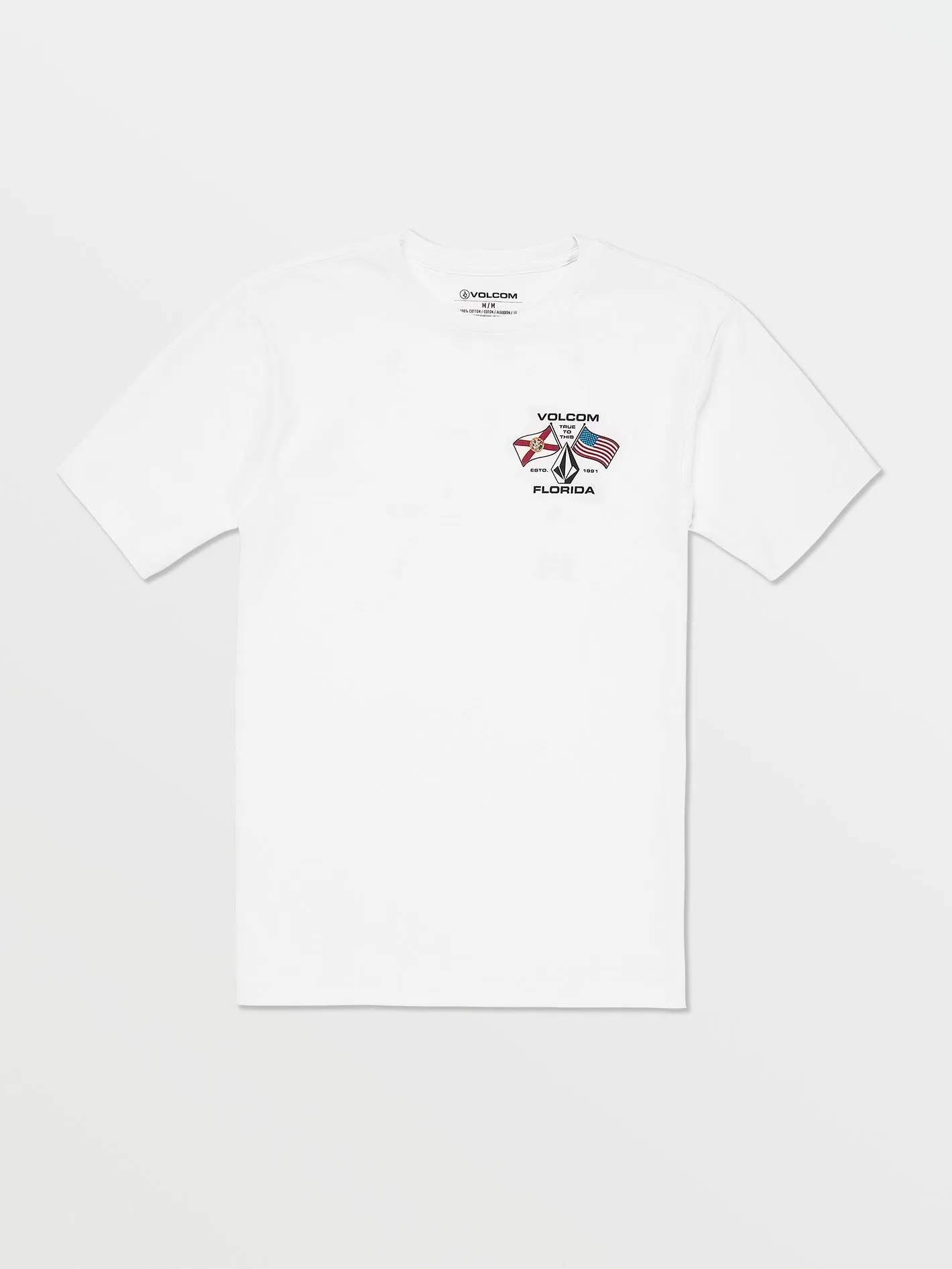 Floridaflag Short Sleeve Tee - White sold by Volcom