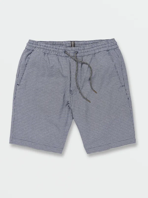 Frickin Mix Elastic Waist Shorts - Navy sold by Volcom