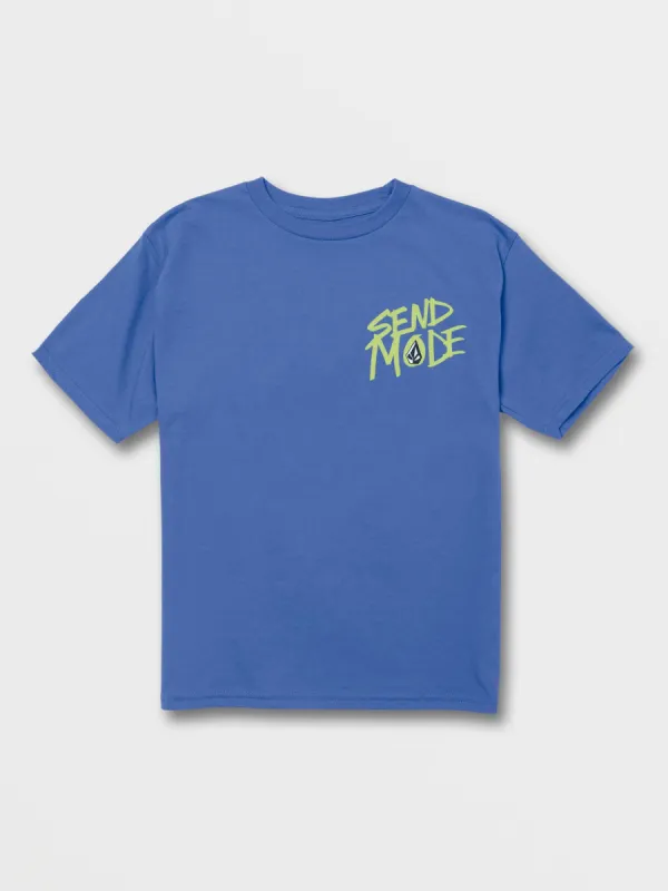 Little Boys Maddee Short Sleeve Tee - Marina Blue sold by Volcom
