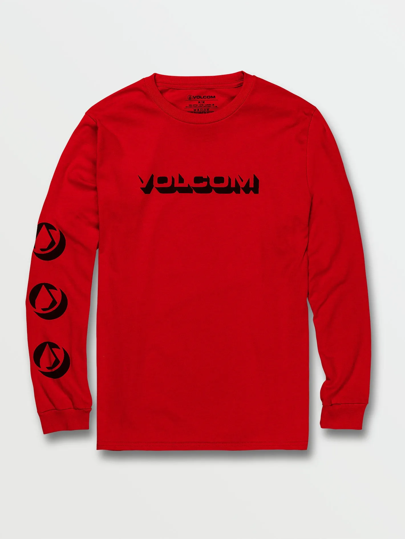 Stone Void Long Sleeve Tee - Ribbon Red sold by Volcom