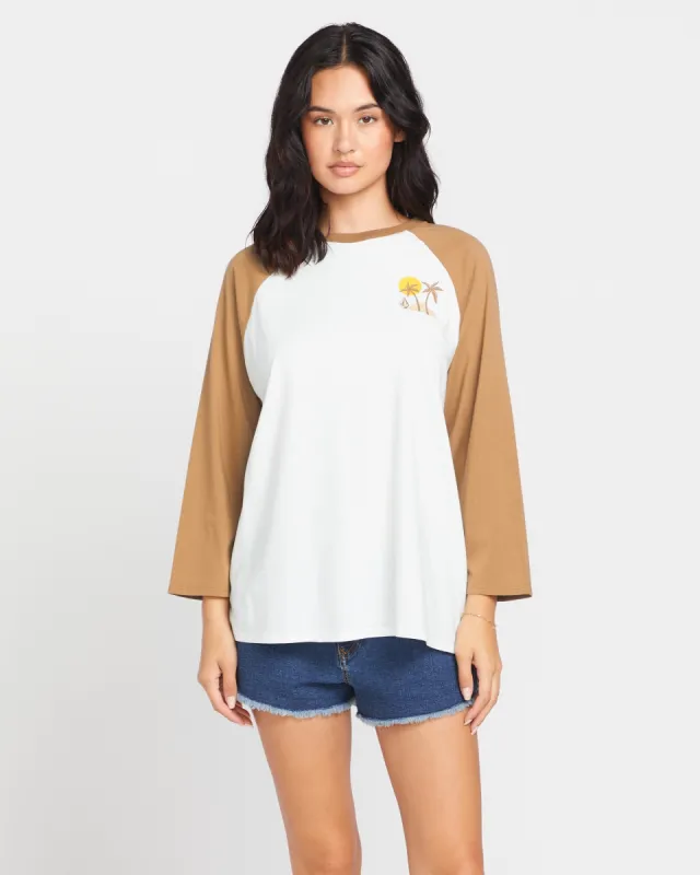 Pitch It To Me Long Sleeve Tee - Vintage Brown sold by Volcom