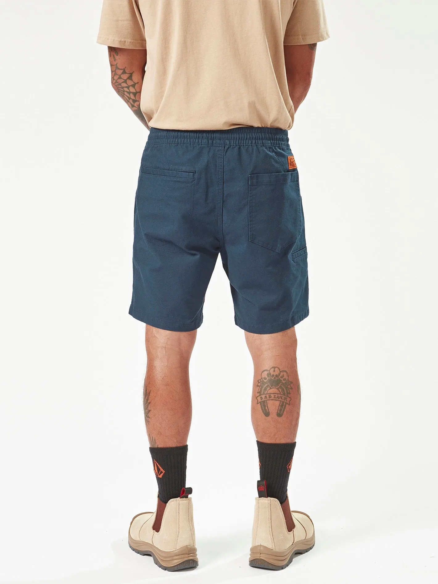 Volcom Workwear Caliper Elastic Waist Shorts - Navy sold by Volcom product image thumbnail 2