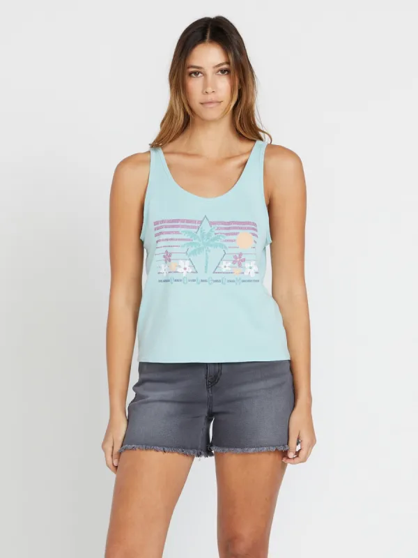 To The Bank Tank - Glacier Blue sold by Volcom