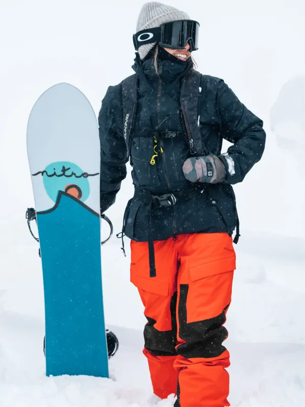 Womens V.Co At Stretch Gore-Tex Pants - Orange Shock sold by Volcom