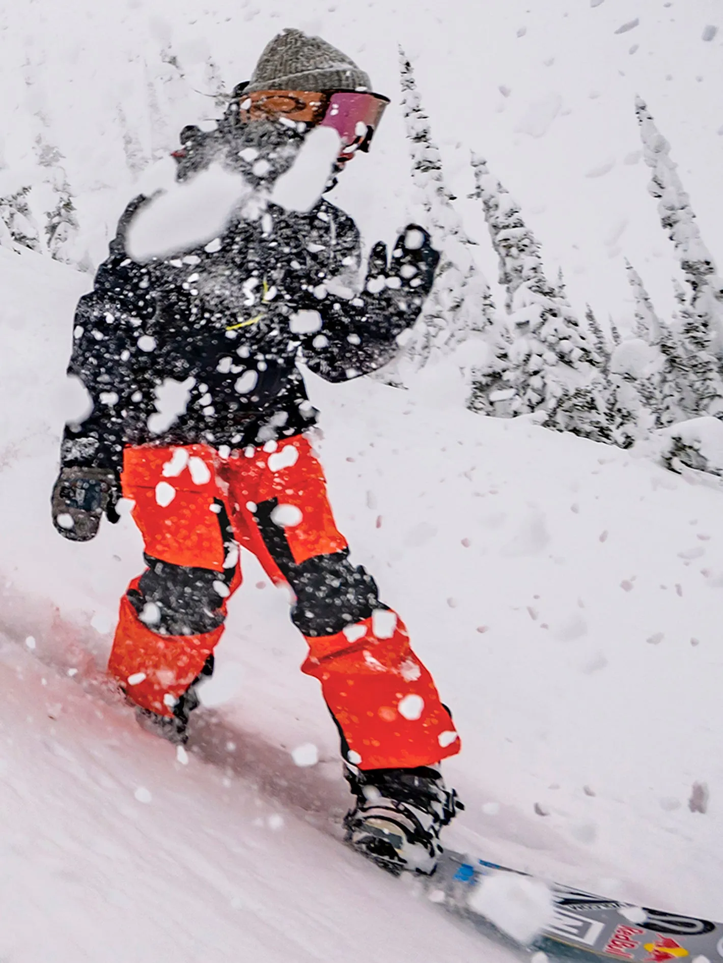 Womens V.Co At Stretch Gore-Tex Pants - Orange Shock sold by Volcom product image thumbnail 3