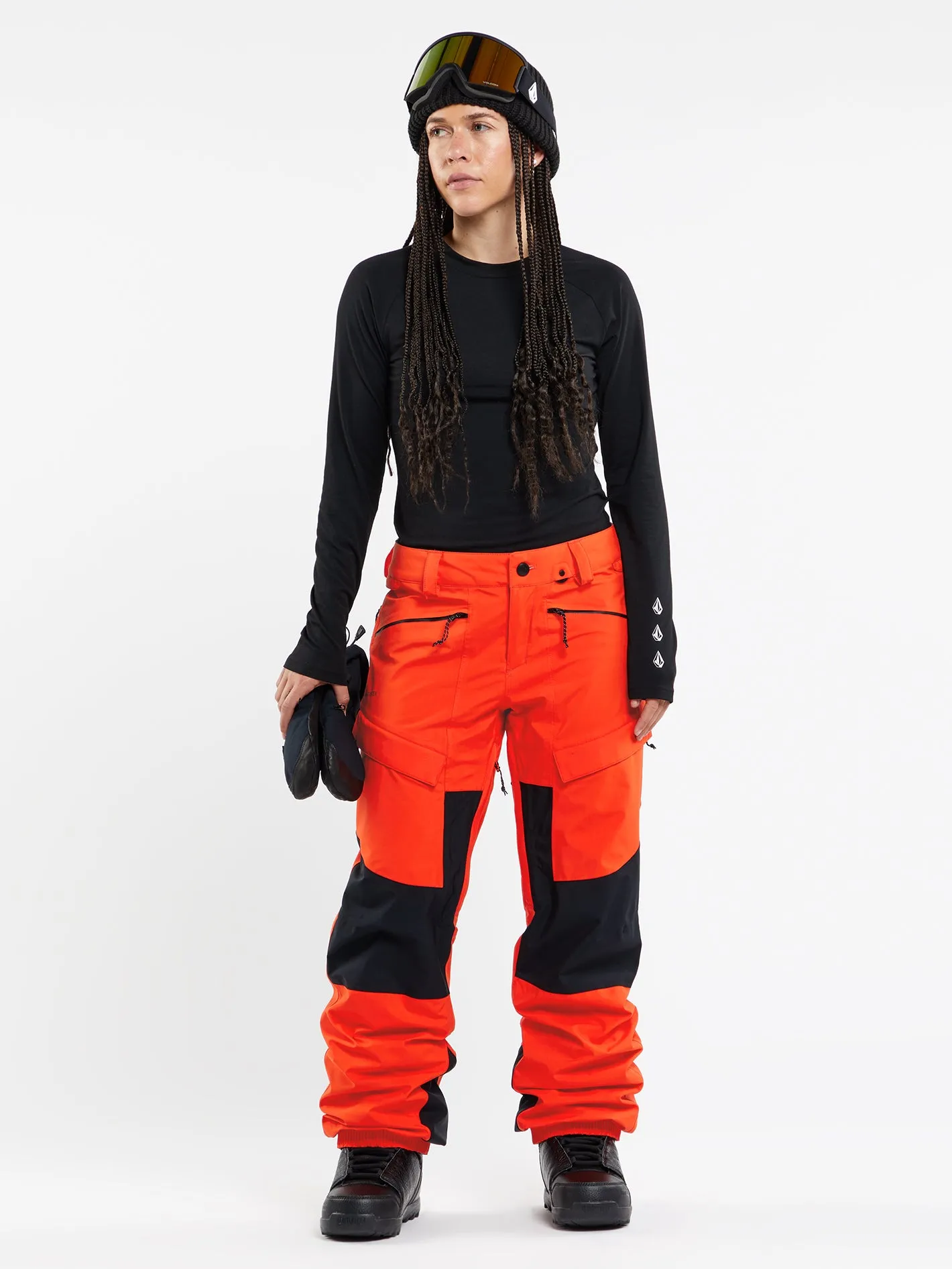 Womens V.Co At Stretch Gore-Tex Pants - Orange Shock sold by Volcom product image thumbnail 4