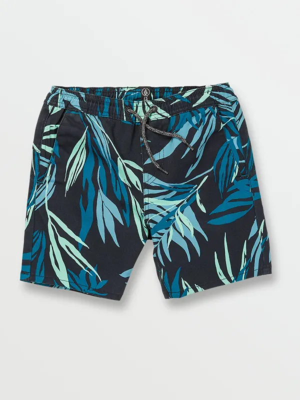 Big Boys Frickin Mix Elastic Waist Shorts - Navy sold by Volcom