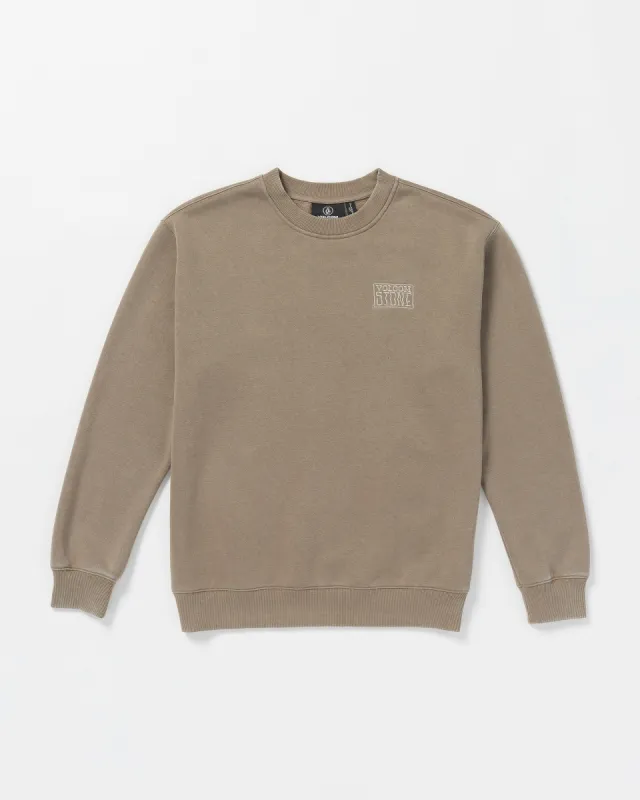 Backwash Crew Sweatshirt - Teak sold by Volcom