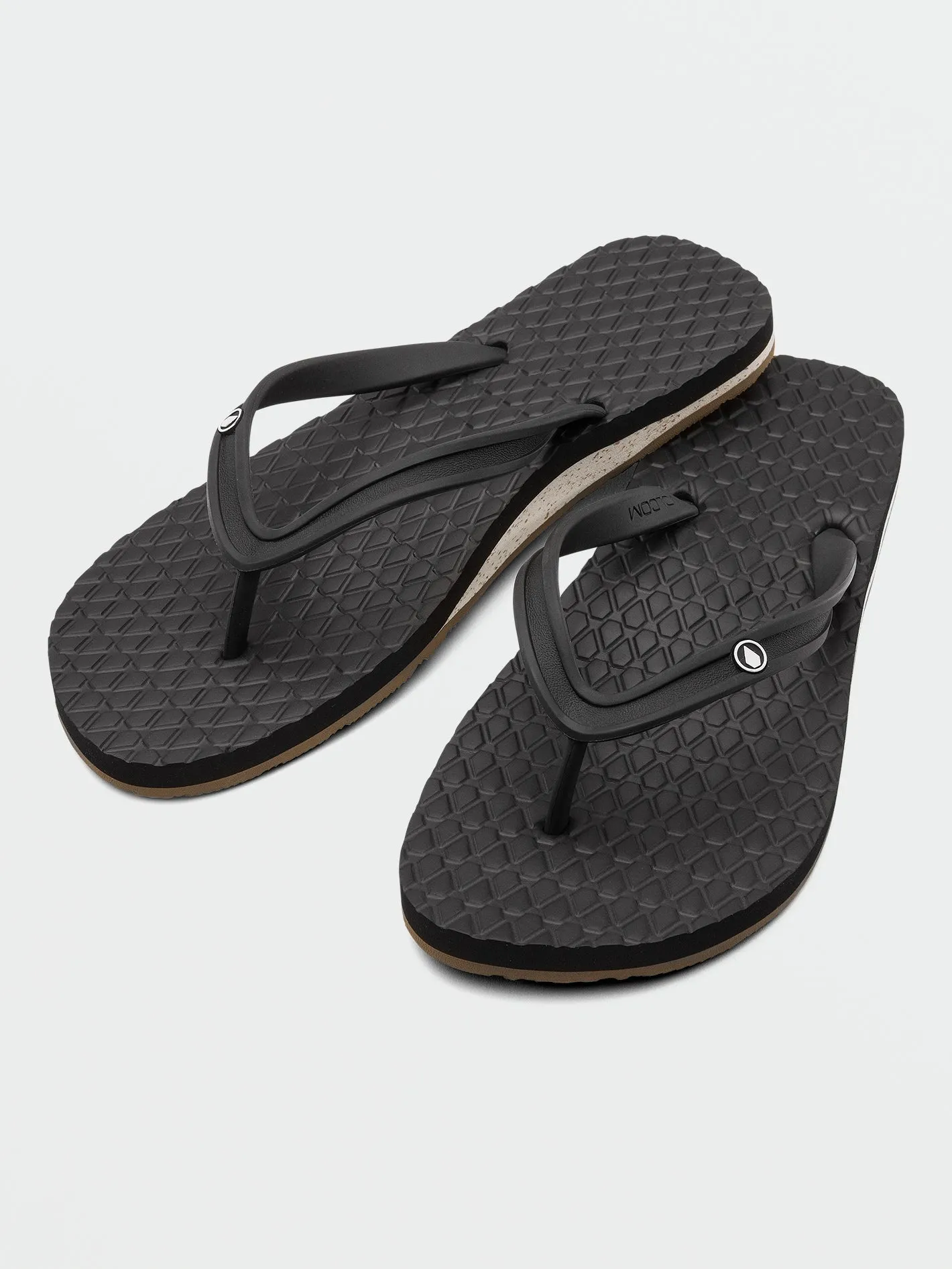 Eco Concourse Sandals - Black White sold by Volcom