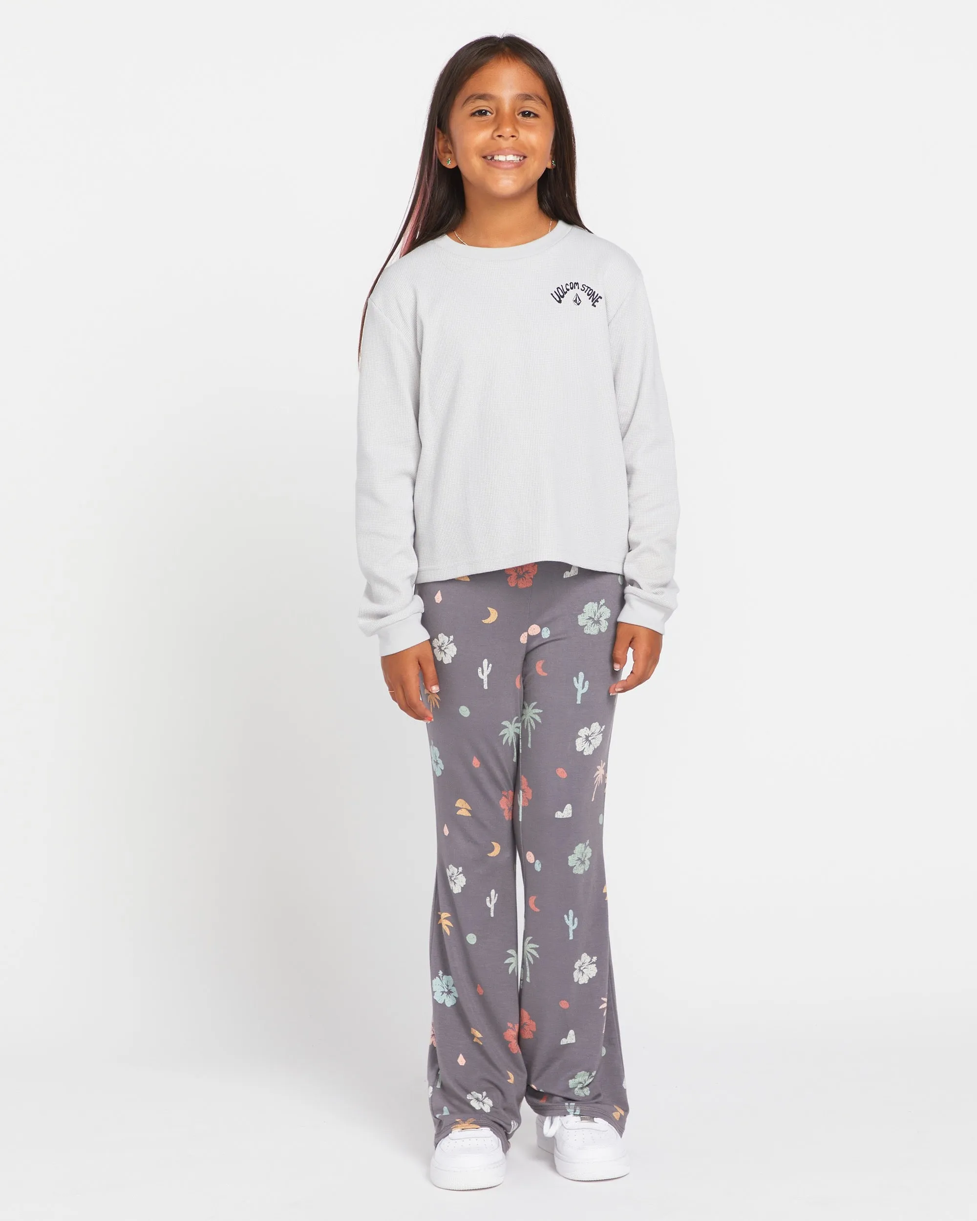 Big Girls Thermality Long Sleeve Shirt - Light Grey sold by Volcom