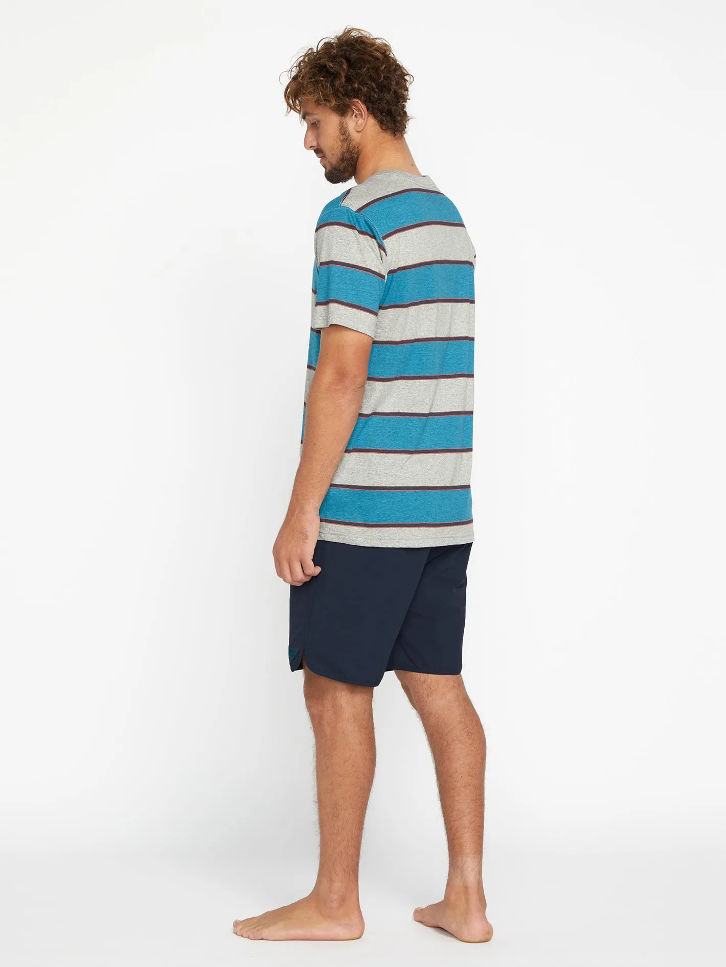 New Aged Stone Elastic Waist Shorts - Navy sold by Volcom product image thumbnail 2