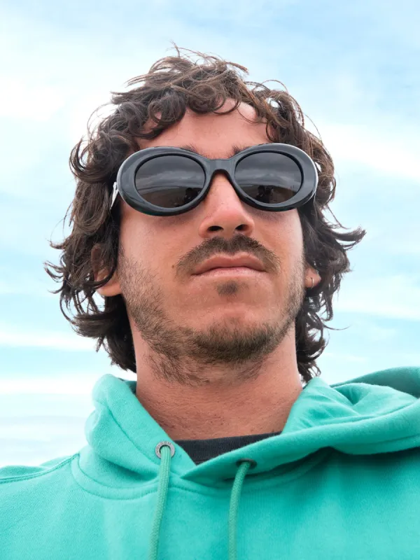 Stoned Sunglasses - Gloss Black/Gray sold by Volcom