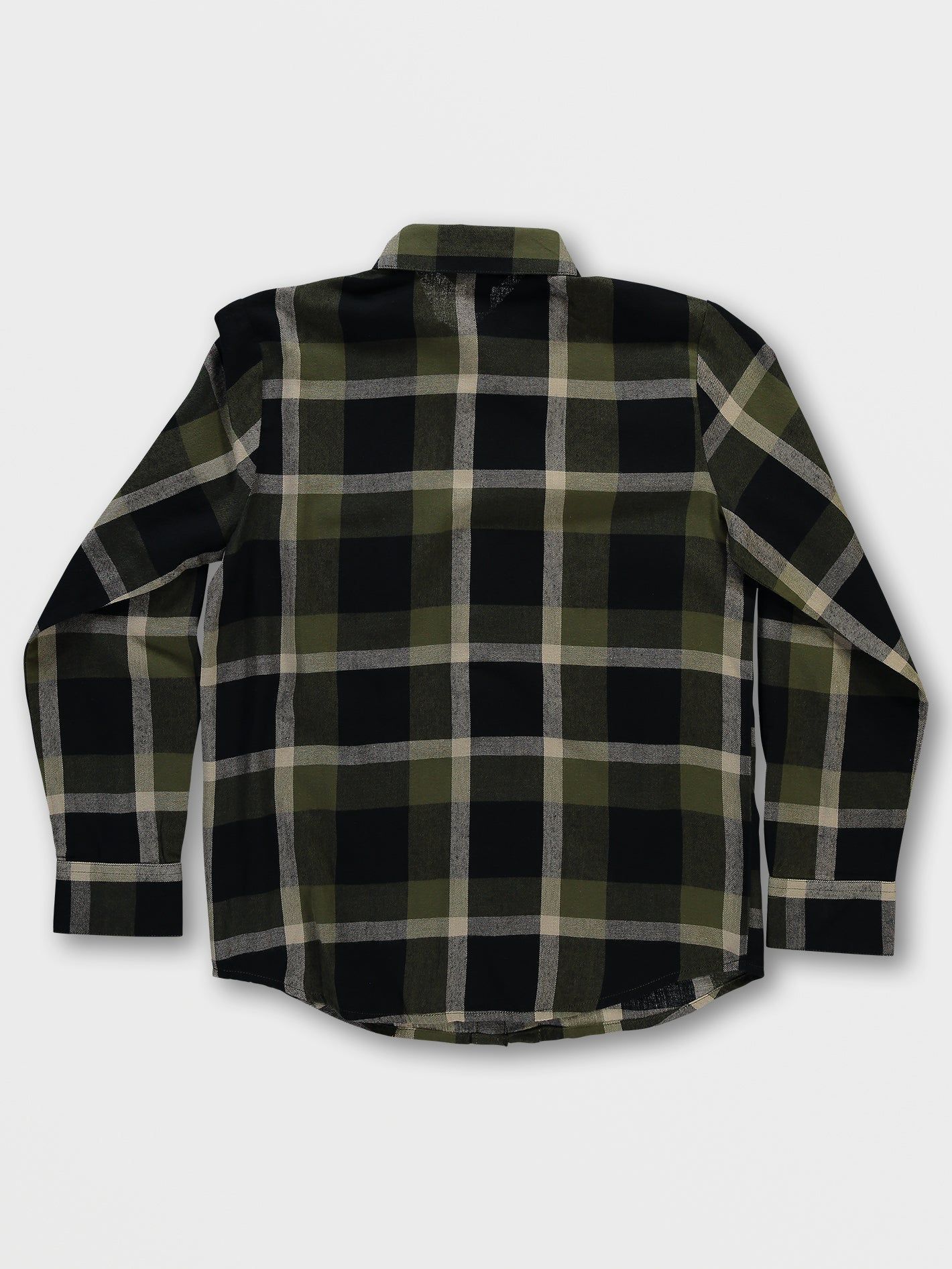 Big Boys Curwin Long Sleeve Flannel - Military sold by Volcom product image thumbnail 2