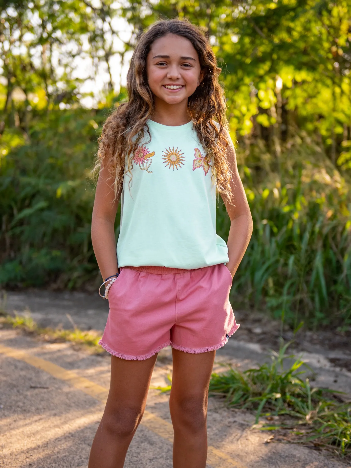 Girls Flexin Muscle Tank - Pale Aqua sold by Volcom