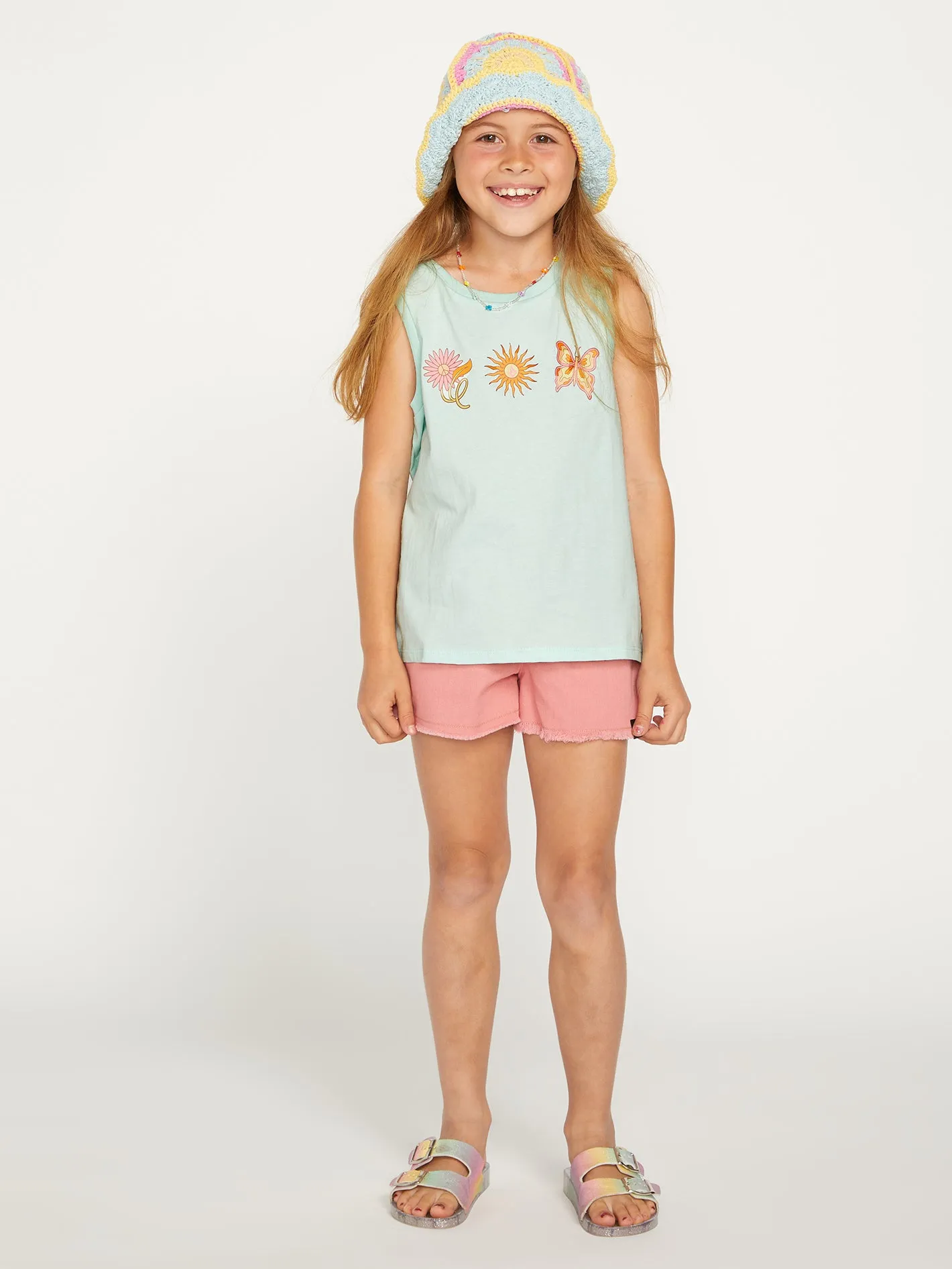 Girls Flexin Muscle Tank - Pale Aqua sold by Volcom product image thumbnail 2