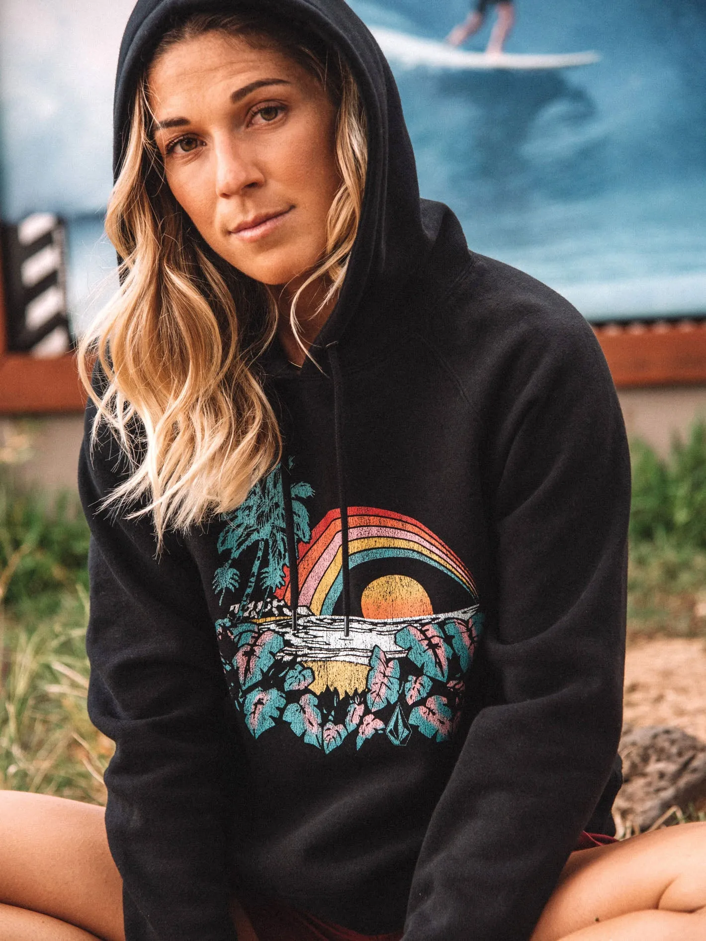 Truly Stokin Hoodie - Black Combo sold by Volcom