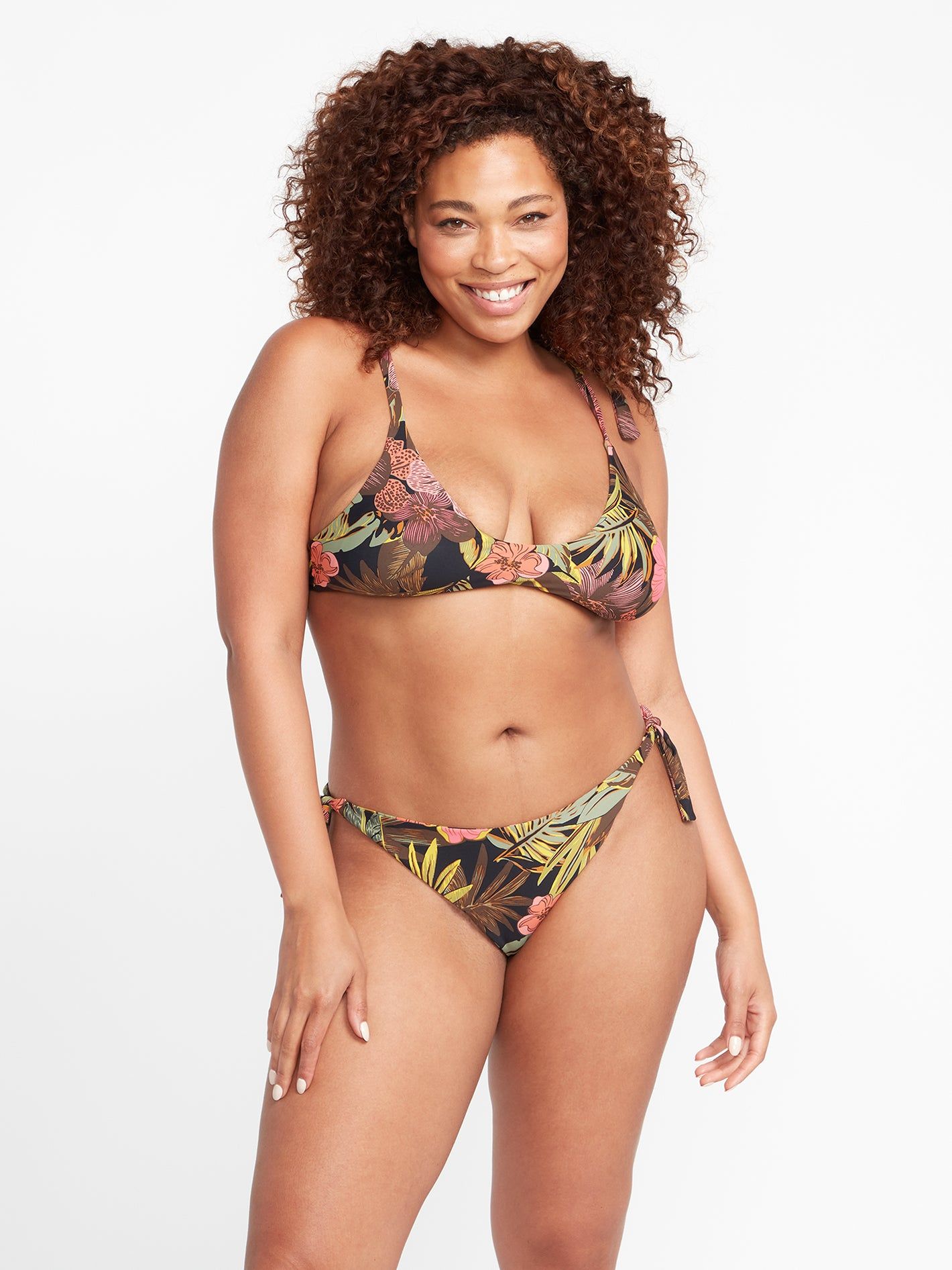 Just Hibiscuz Hipster Bikini Bottom - Black sold by Volcom product image thumbnail 5