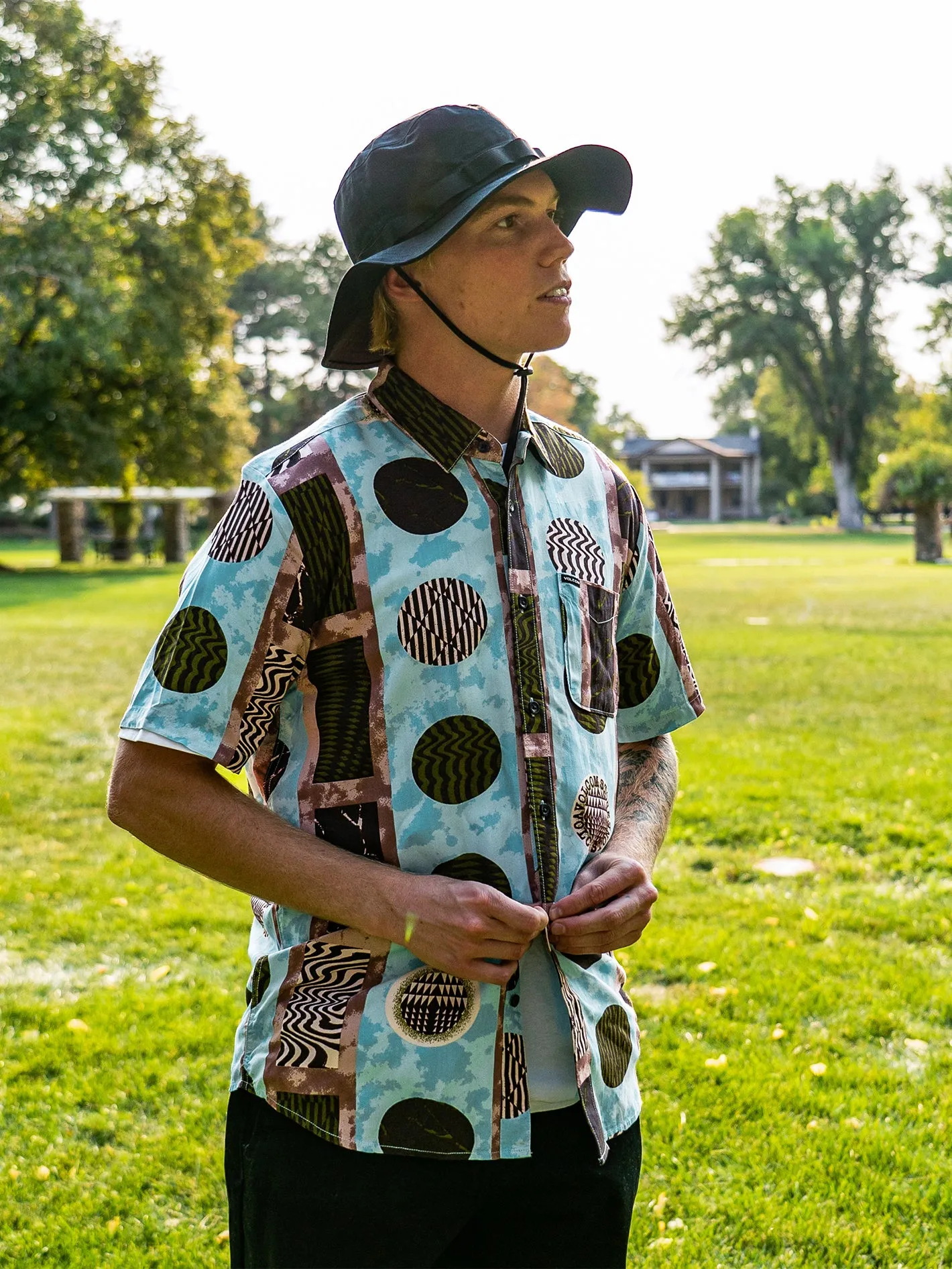 Stone Pegs Short Sleeve Shirt - Ashley Blue sold by Volcom