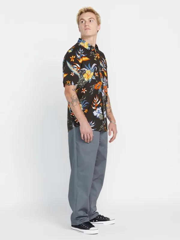 Sunriser Floral Short Sleeve Shirt - Stealth sold by Volcom