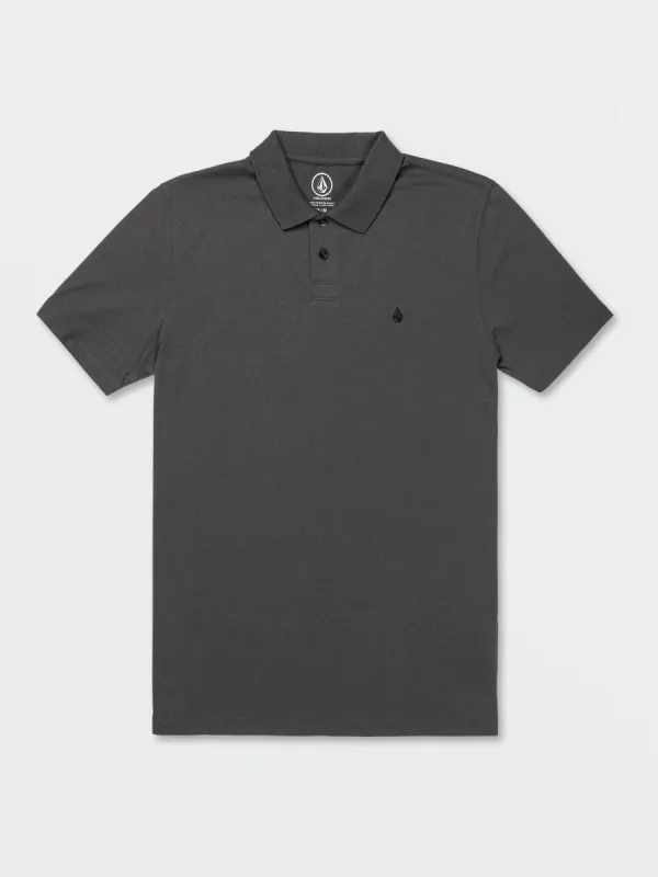 Middler Polo Short Sleeve Shirt - Asphalt Black sold by Volcom