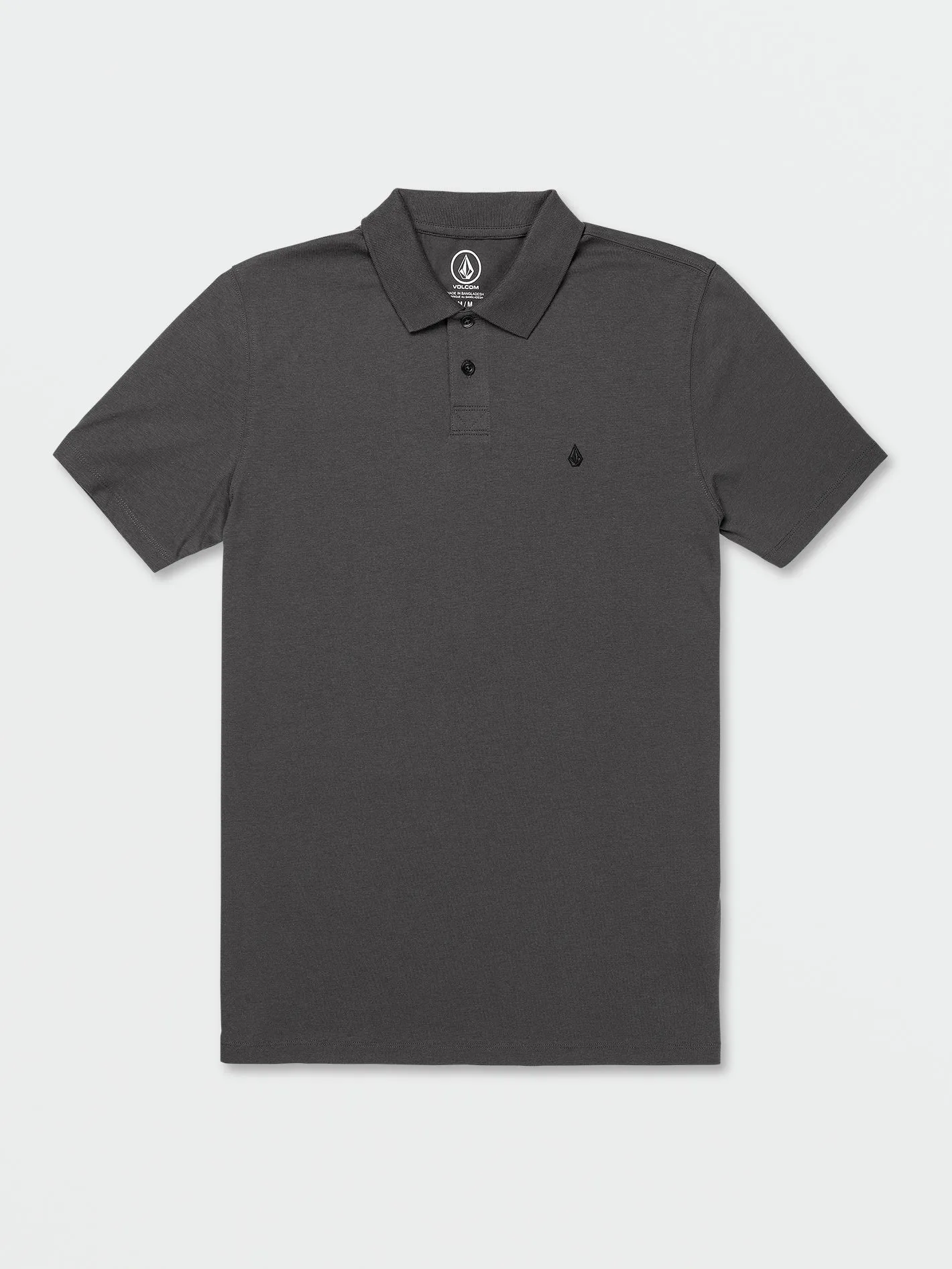 Middler Polo Short Sleeve Shirt - Asphalt Black sold by Volcom