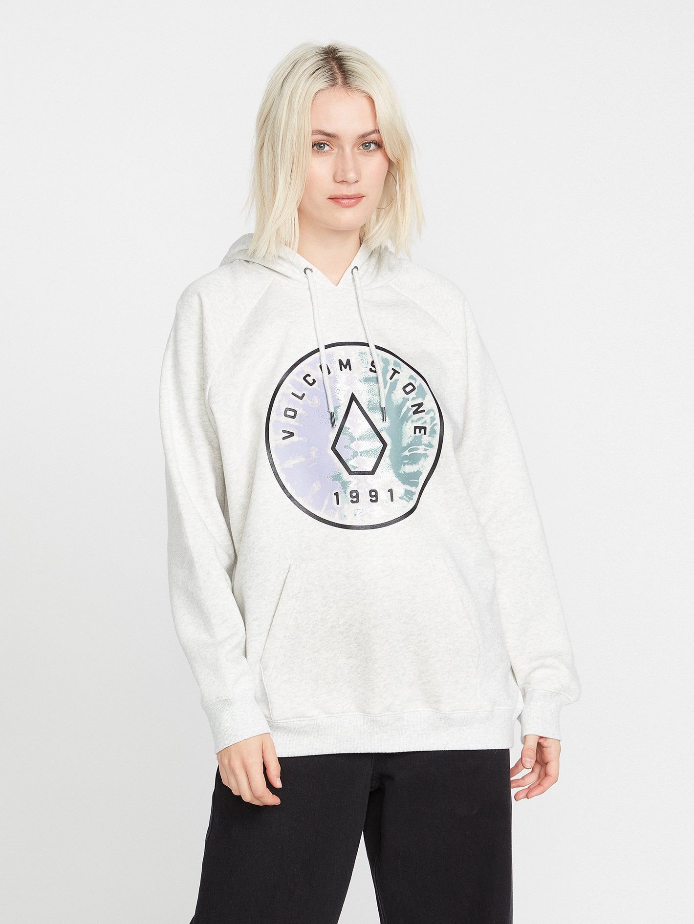 Truly Stoked Boyfriend Hoodie - Light Grey sold by Volcom product image thumbnail 3