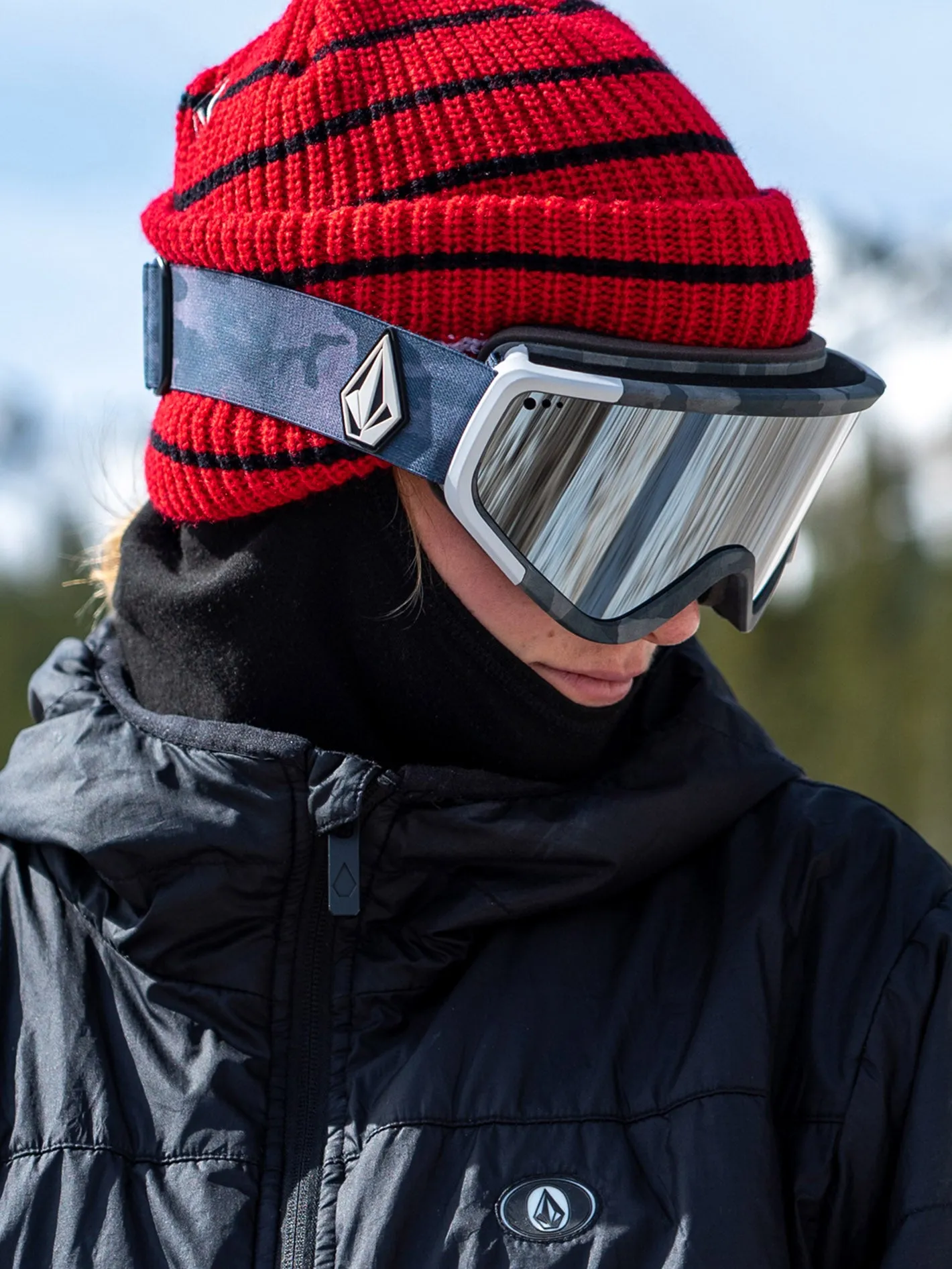 Attunga Goggle - Cloudwash Camo / Silver Chrome+BL sold by Volcom product image thumbnail 2