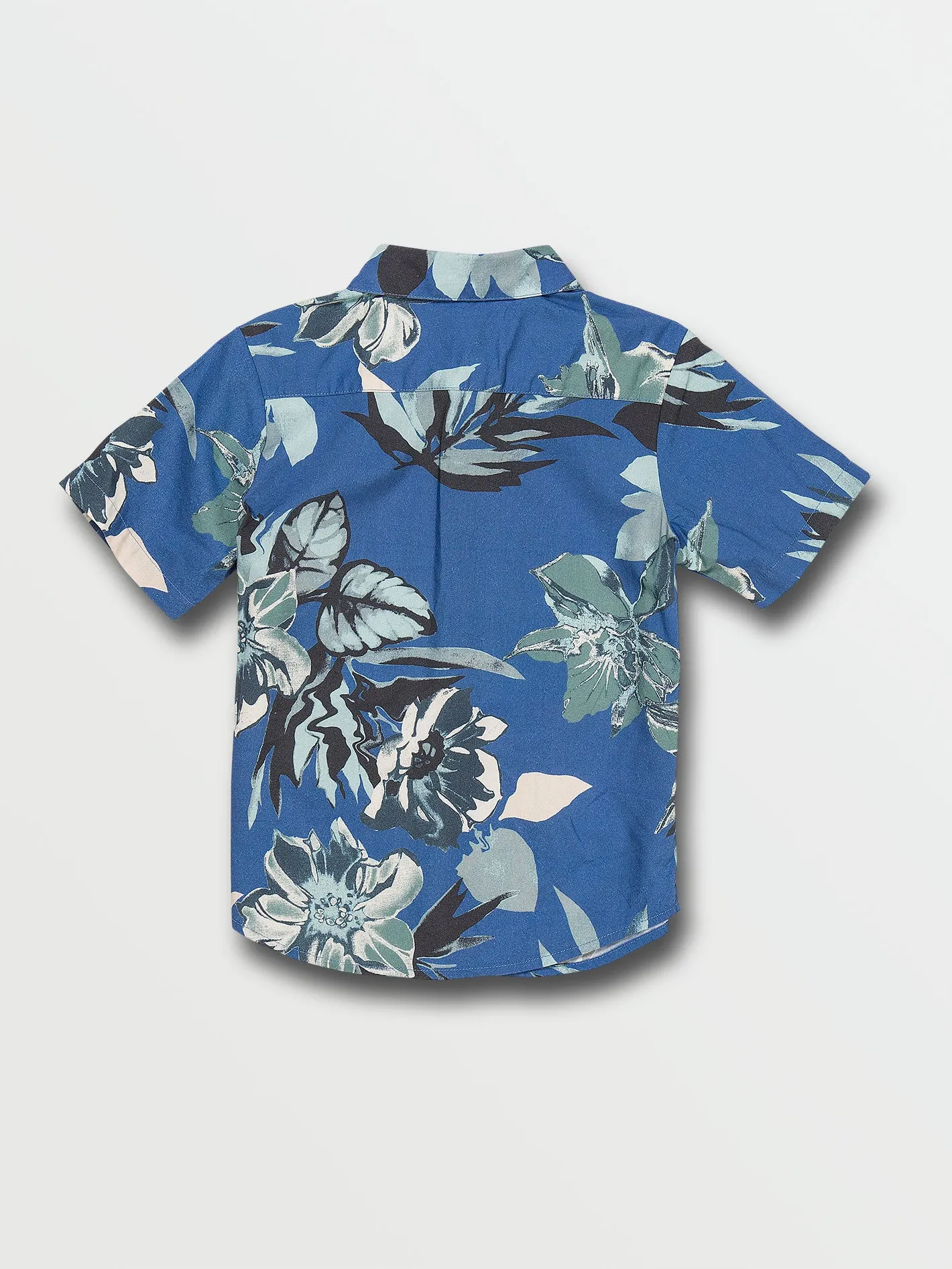 Little Boys Marble Floral Short Sleeve Button Up Shirt - Riverside sold by Volcom product image thumbnail 3