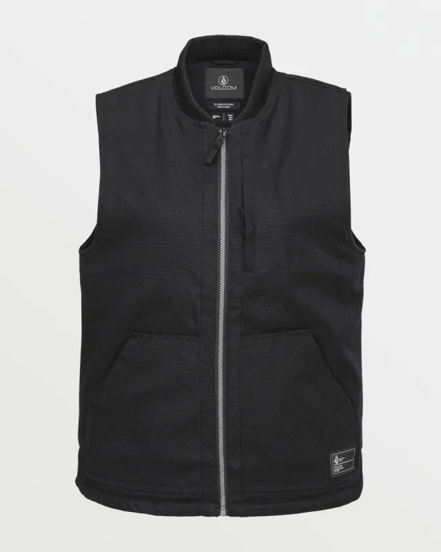 Stone Castine Vest - Black sold by Volcom