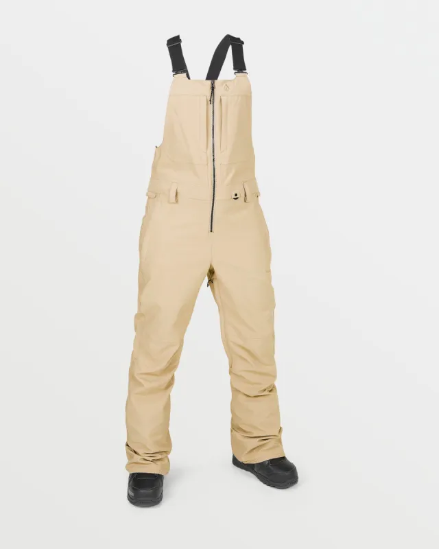 Womens Swift Bib Overalls - Sand sold by Volcom