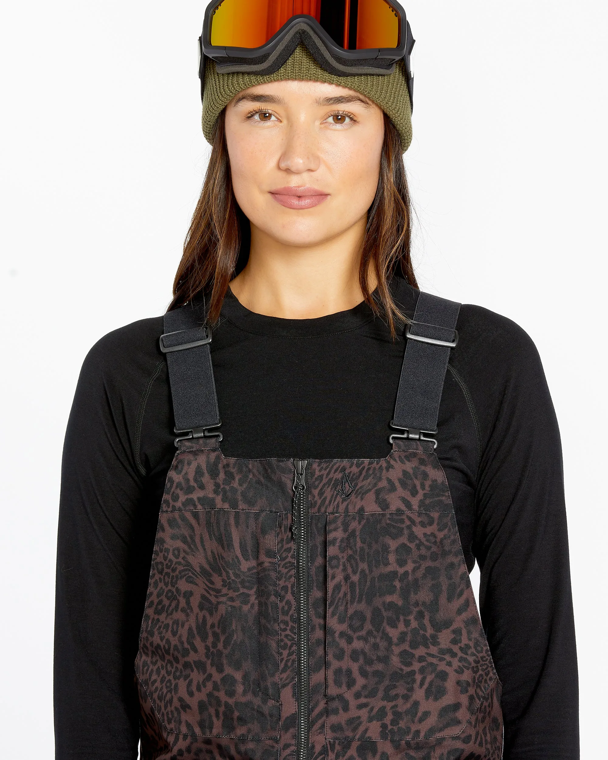Womens Swift Bib Overalls - Leopard sold by Volcom product image thumbnail 3