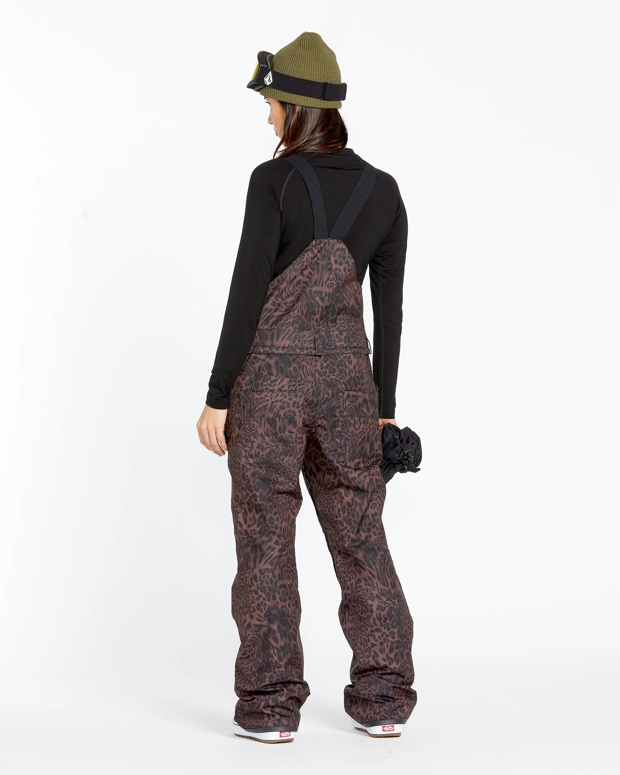Womens Swift Bib Overalls - Leopard sold by Volcom product image thumbnail 5