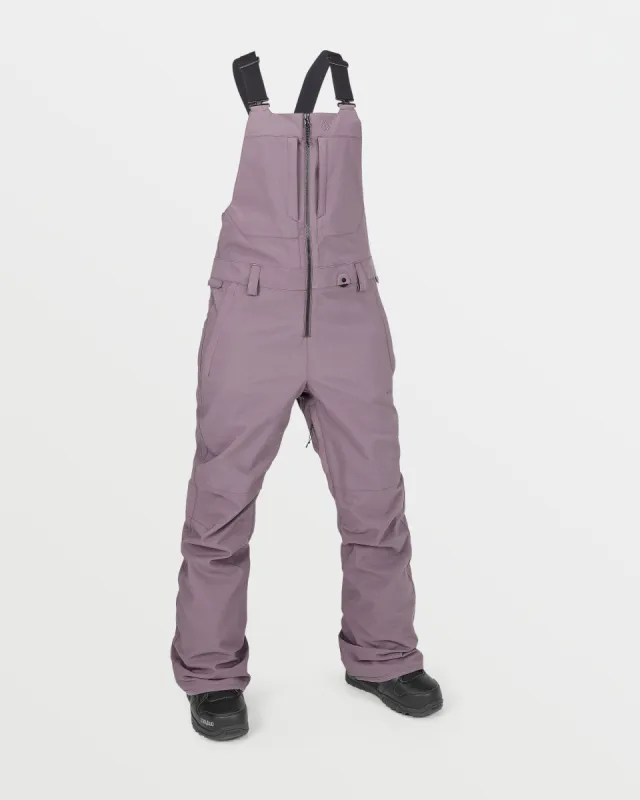 Womens Swift Bib Overalls - Dusty Lavender sold by Volcom