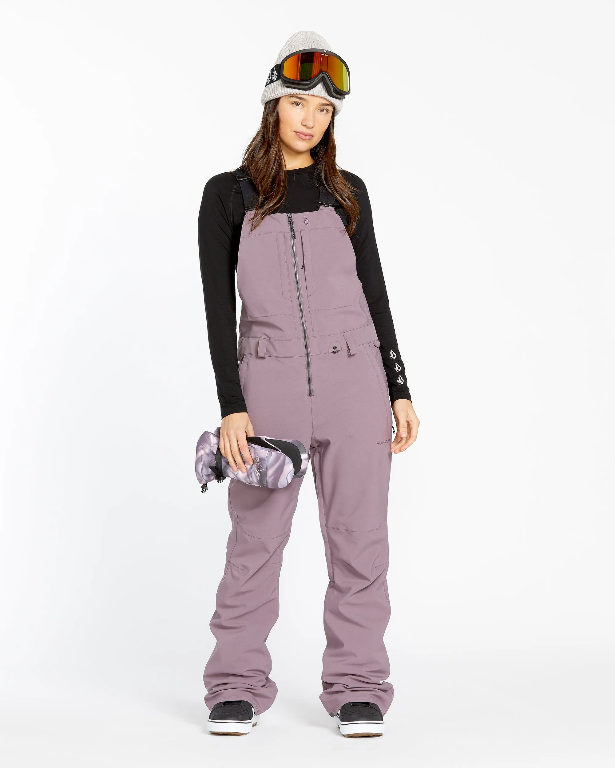 Womens Swift Bib Overalls - Dusty Lavender sold by Volcom product image thumbnail 3