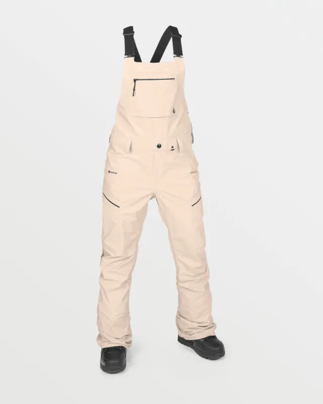Womens Elm Stretch Gore Bib Overalls - Sand sold by Volcom