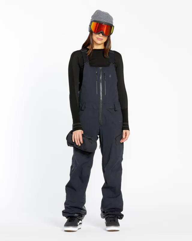 Womens Vs 3L Stretch Gore Bib Overalls - Black sold by Volcom