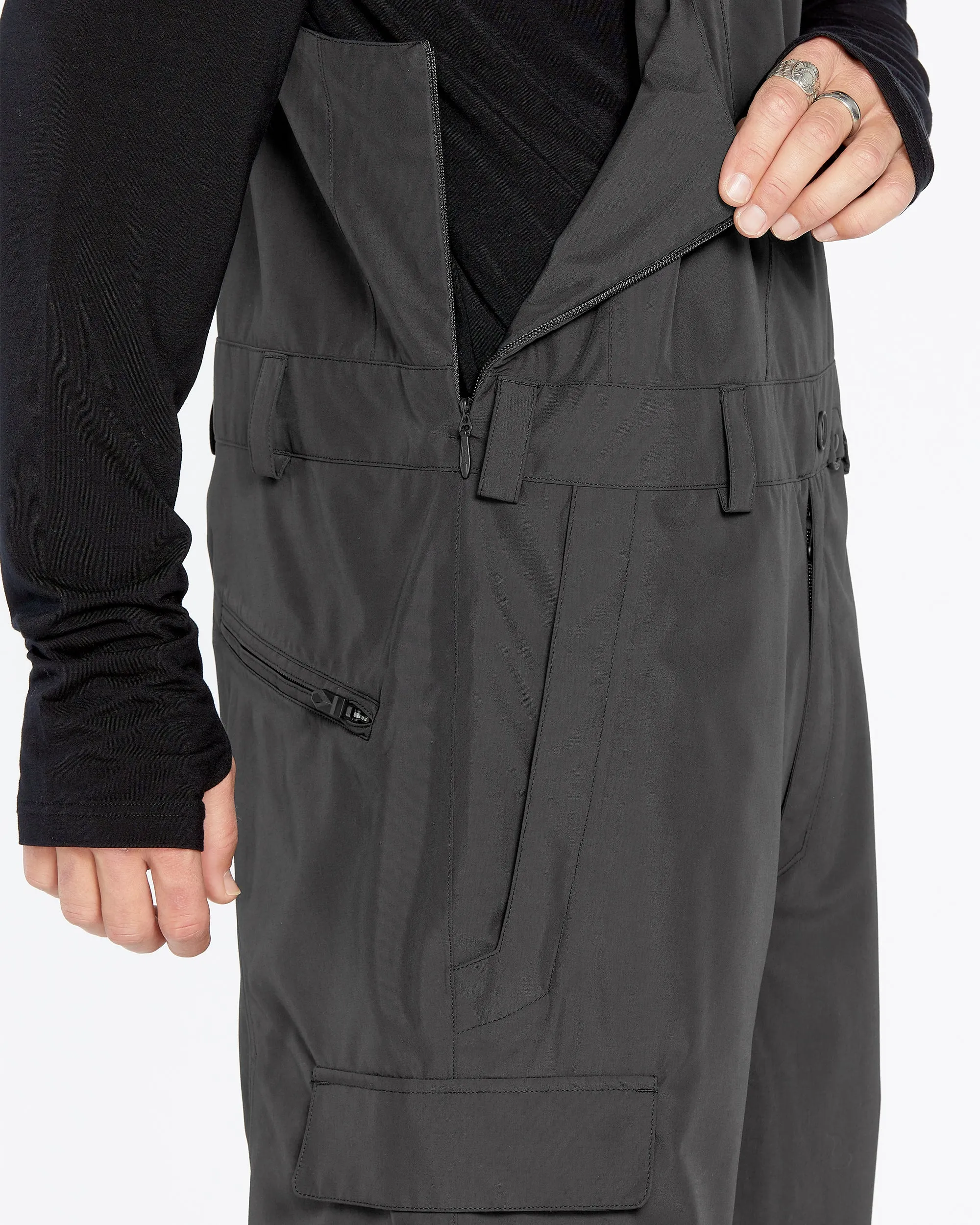 Mens V.Co Sparta Bib Overalls - Black sold by Volcom product image thumbnail 5