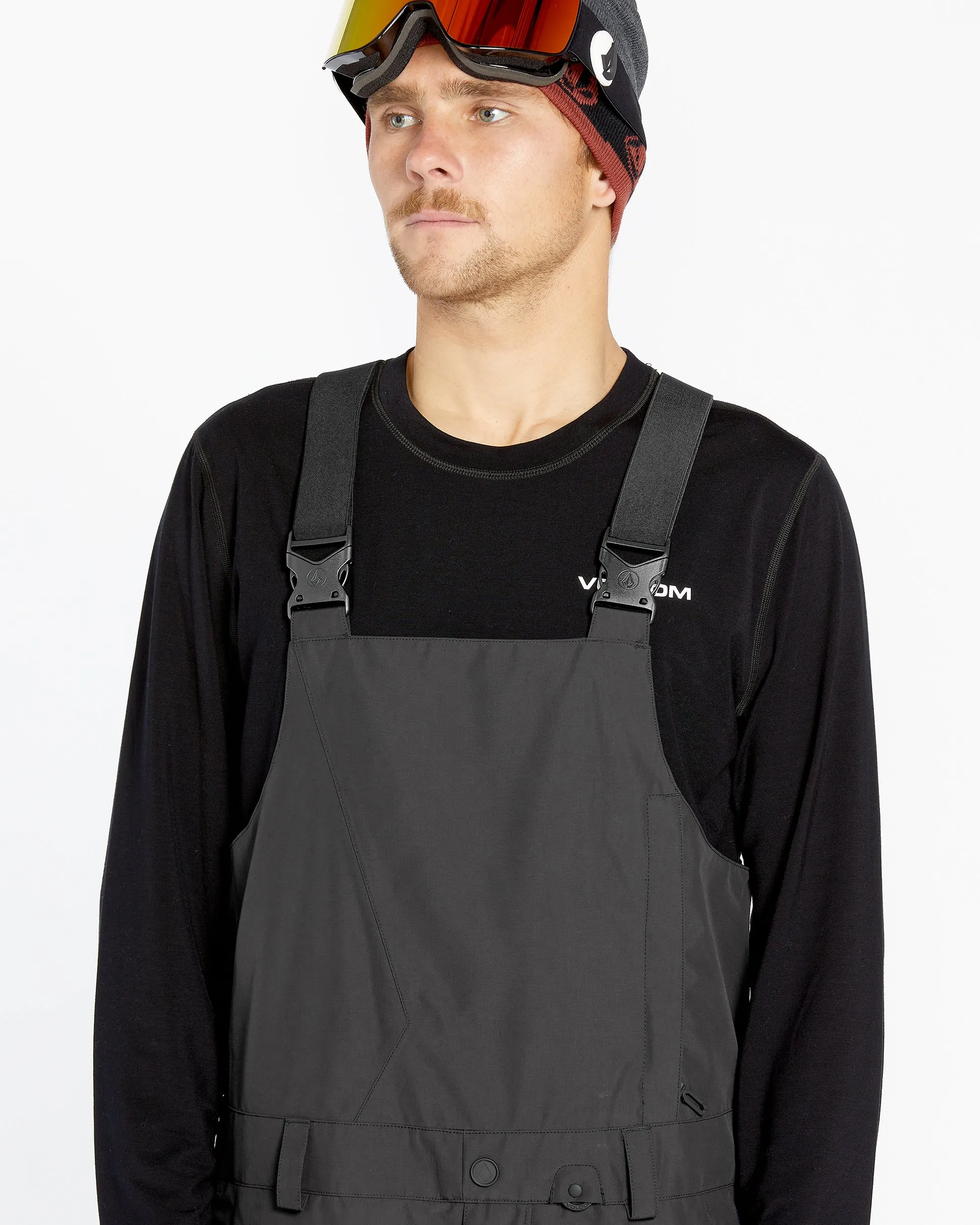 Mens V.Co Sparta Bib Overalls - Black sold by Volcom product image thumbnail 3