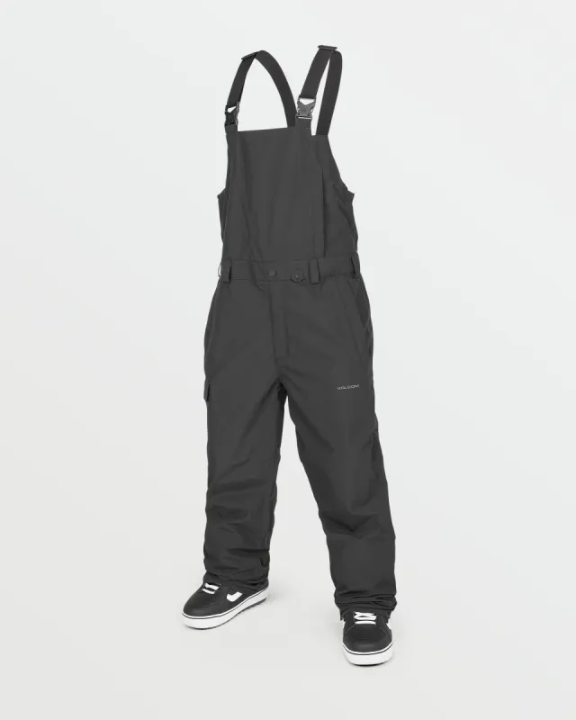 Mens V.Co Sparta Bib Overalls - Black sold by Volcom